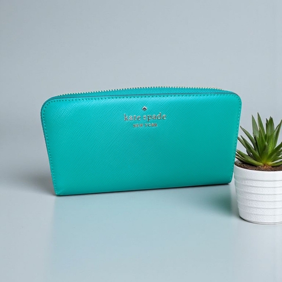 Kate Spade Large Continental Wallet Wintergreen (New) - Picture 2 of 12